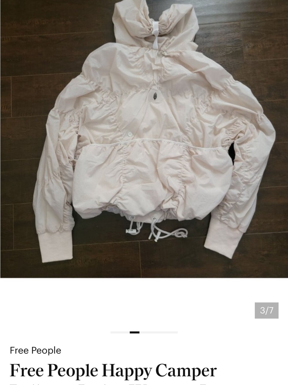 We The Free Free People Happy Camper Oversized Hooded Puffer Jacket - Picture 15 of 16